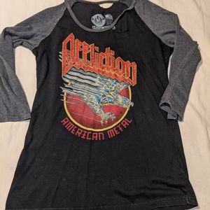 Affliction 3/4 sleeve shirt